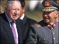 O ex-presidente do Chile, Augusto Pinochet