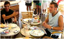 JK & Joel at Breakfast