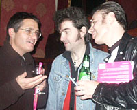 In the middle is Brian Young (Rudi and Shame Academy). Do you know the other 2?
