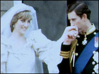 O casamento de Diana com o príncipe Charles
