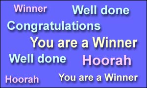Winner banner
