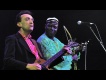 Justin Adams with Juldeh Camara live at the Old Fruitmarket. Photo by Louis Decarlo