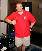 Paul Claridge,  the team organiser 