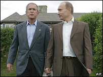 Tổng thống Putin và Bush