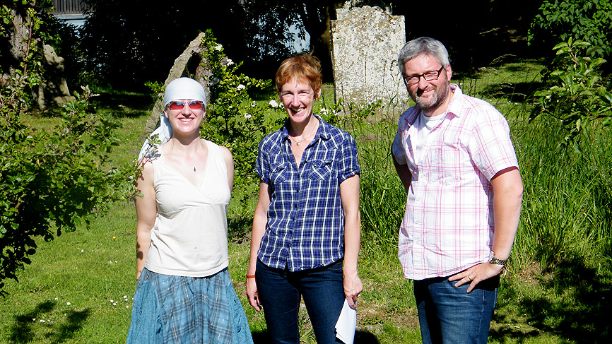 Resident Gemma Barnard (on the left)