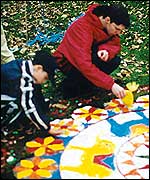 Rangoli pattern