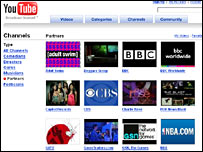 Trang hợp tác của YouTube