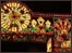 Durham Cathedral's Rose Window recreated in lights on the city's Elvet Bridge  Photo: Anthony Sparks