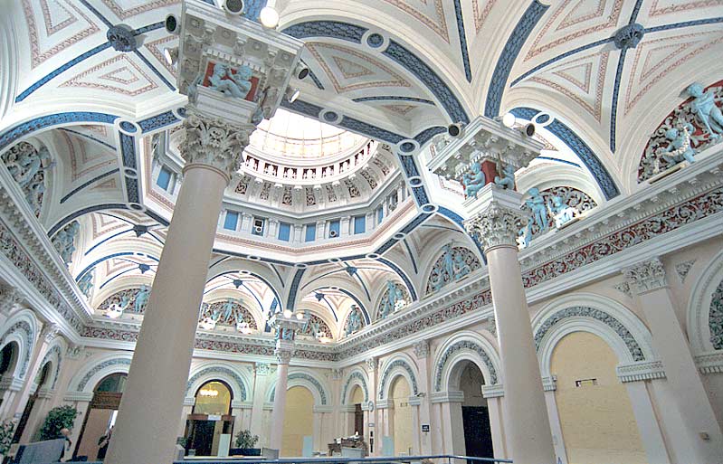 inside the bank