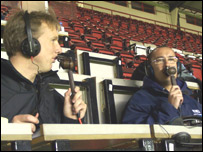 Tim and Joel commentating