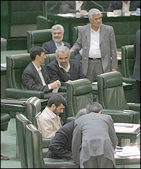 محمود احمدی نژاد در مجلس ايران