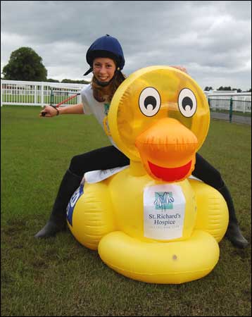 Duck race jockey