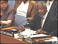 Kofi Annan, secretário-geral da ONU