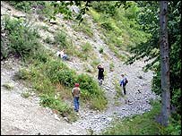 Trench next to the Ripple Beds