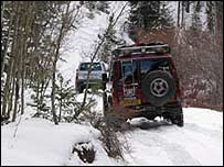 Picture: Driving a climb through soft snow