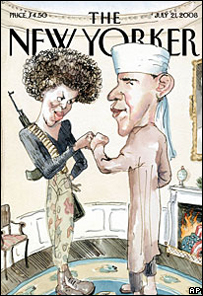 Cartum na capa da revista 'New Yorker'