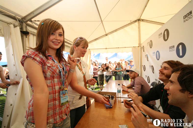 Signing sessions with The Hoosiers