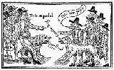 Image of roundheads and cavaliers with dogs