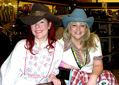 Two natural-born cowgirls... from Oxford and Cardiff?!?!?