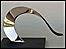 Bronze sculpture curved from plinth