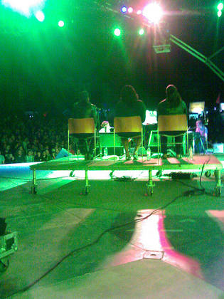 The view onstage from backstage