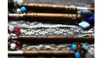 Wooden lace bobbins from Huntingdonshire