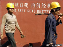 Trabalhadores chineses