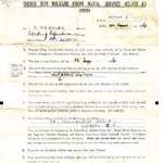 Order for release from navel service 12th of March 1946 Order for release from navel service 12th of March 1946