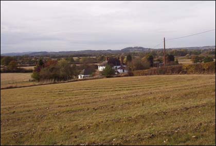 Autumn 2003 after the dry summer from Lower Broadheath.   Max Sinclair