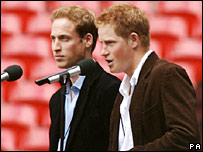 Hoàng tử William và Harry