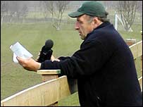 Pic: Peter Smith with mini-disc.