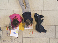 Children drawing