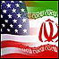پرچم های ايران و آمريکا