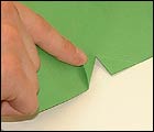 Picture: fold back the sides of the cut