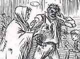 'Punch' cartoon showing violent street scene