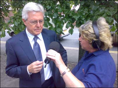 Michael Aspel and Anita Woodhouse