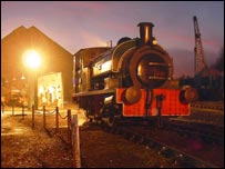 Loco Renishaw at night