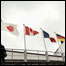 Bandeiras dos países do G8 no Japão. Foto:NICOLAS ASFOURI/AFP/Getty Images