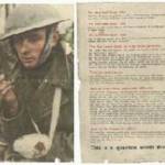 One of the German Leaflets shelled into our sector One of the German Leaflets shelled into our sector