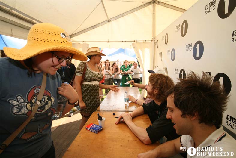 Signing sessions with The Hoosiers