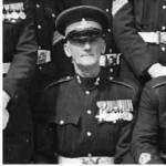 RSM Sherriff outside Rhyl Drill Hall.  1953/4?