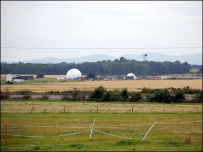 RAF Defford radar ball and dishes