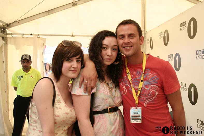 Scott Mills in the signing tent