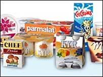 Produtos da Parmalat