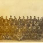 "A" Company 8th Battalion of the Durham Light Infantry Cadets. Many of the older lads went off to the war and some did not return.  It was all good training for my joining the Army after the War.  I am Front Row second from right.