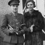 Christmas Leave in Edinburgh 1939, Alan from 142 OCTU Royal Engineers,  No.1 Young Officers Class, Aldershot, Marjory from "The Craigs" Linlithgow.