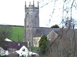 Image of the exterior of St Mary's at Tedburn St Mary in Devon