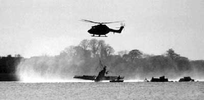 Wildcat Mk5 being recovered from Portmore Lough.