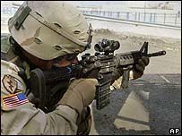 Soldado americano em Mosul, no Iraque (foto de arquivo)