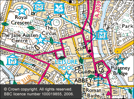 Map of the walk